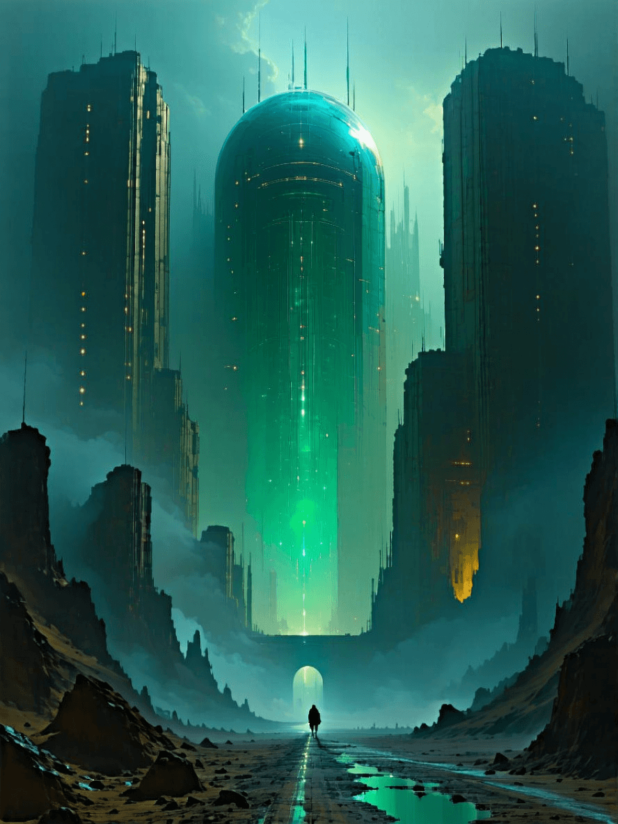 AI generated: Civilisation decays and danger is everywhere. Futuristic, dystopian, sci-fi, eerie, cinematic,8k in ...