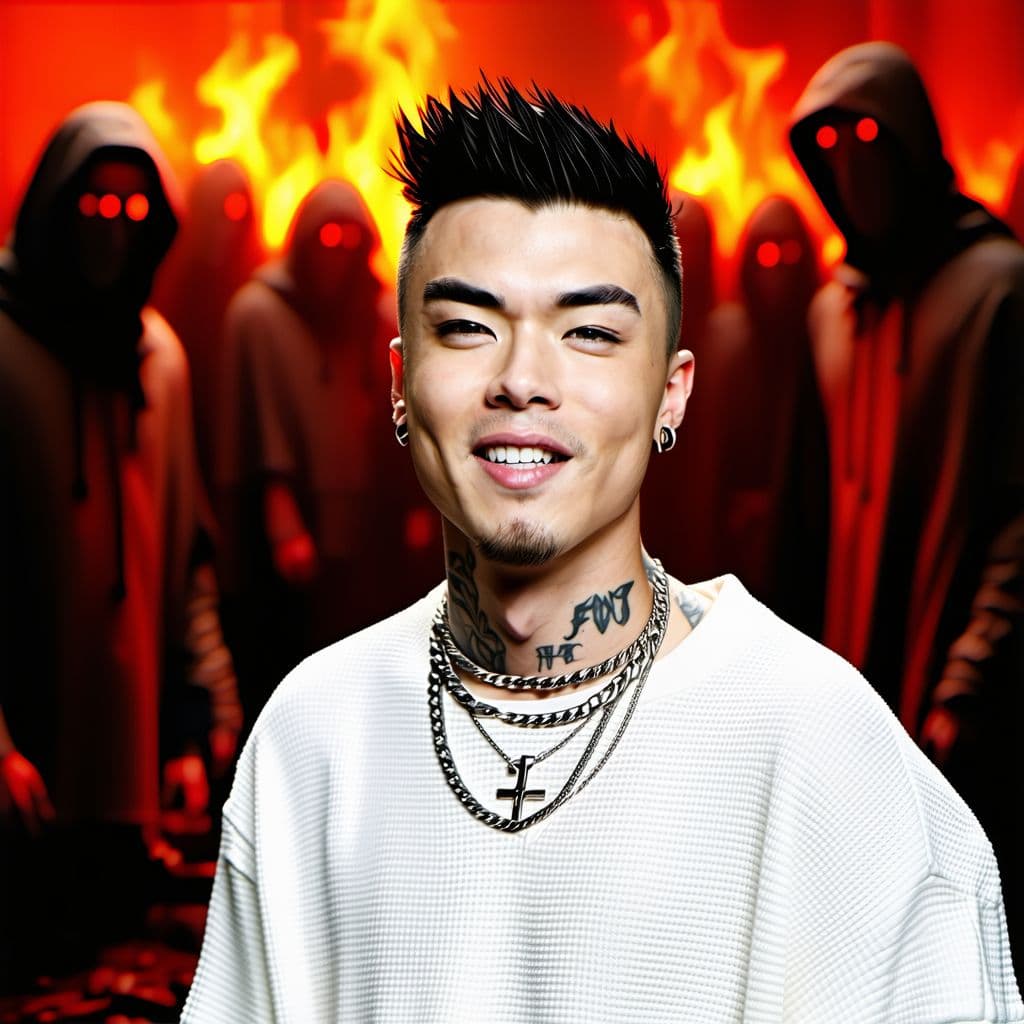 AI generated: jimmy stephen donaldson, ksi, ricegum, in hell, suffering