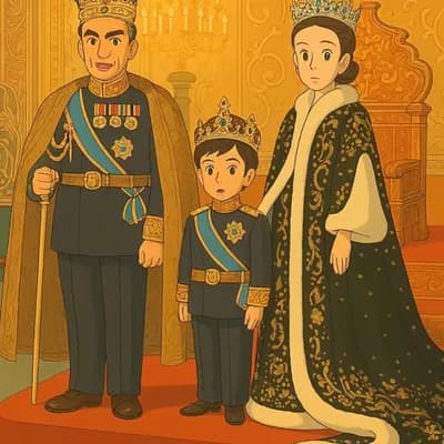 AI generated video: ghibli studio style, the king is speaking slowly and lip-sync. The king raises one hand. movements i...
