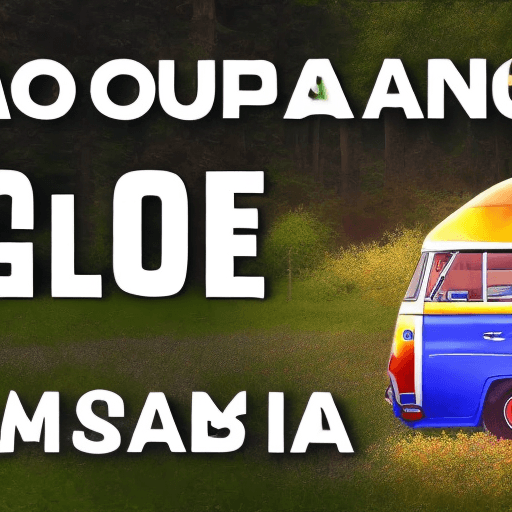 AI generated: youtube channel graphics for a channel named "Go Ask Alice".  This channel uses a campervan named Al...