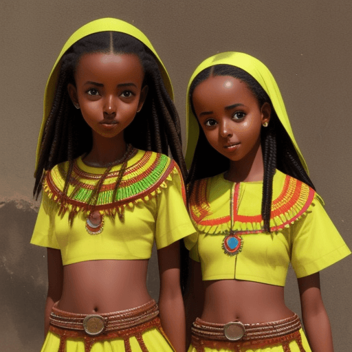 AI generated: Ethiopian girls