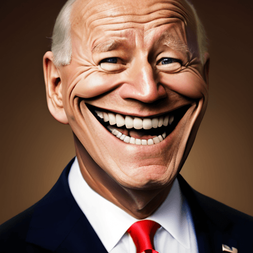 AI generated: RAW photo, joe biden, three-quarter, tr0ll face, wearing suit <lora:tr0ll-000040:1>, 8k uhd, dslr, s...