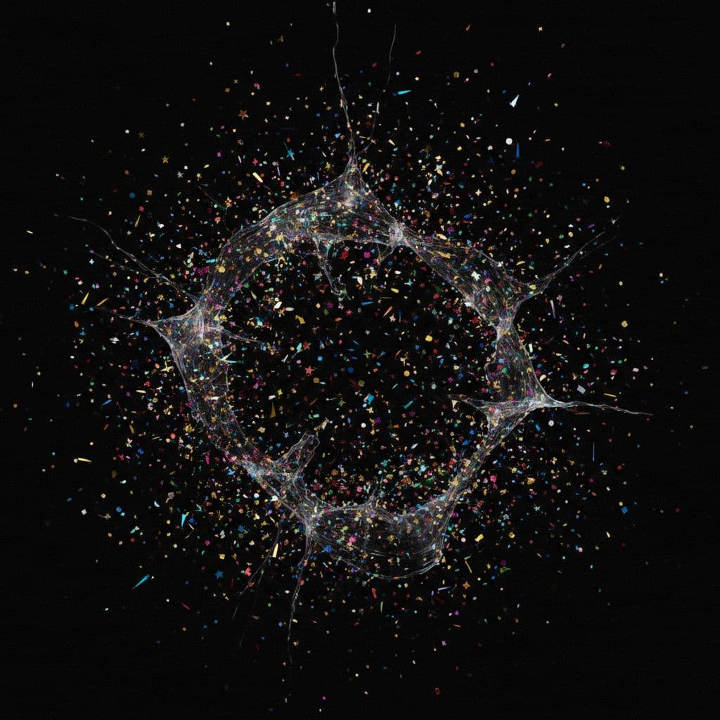 AI generated: "Confetti exploding in slow motion, black background, cinematic freeze-frame texture"
