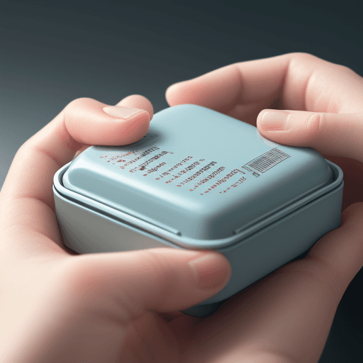 AI generated: close-up photograph of a medical pill box with every day of the week and one person hands touching i...