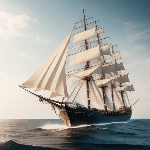 AI generated: Photo of a ultra realistic sailing ship