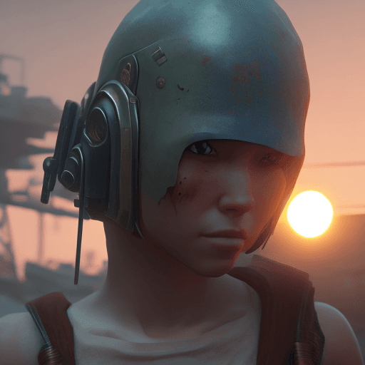 AI generated: Photo of a ultra realistic bounty hunter, dramatic light, pale sunrise, cinematic lighting, battered...