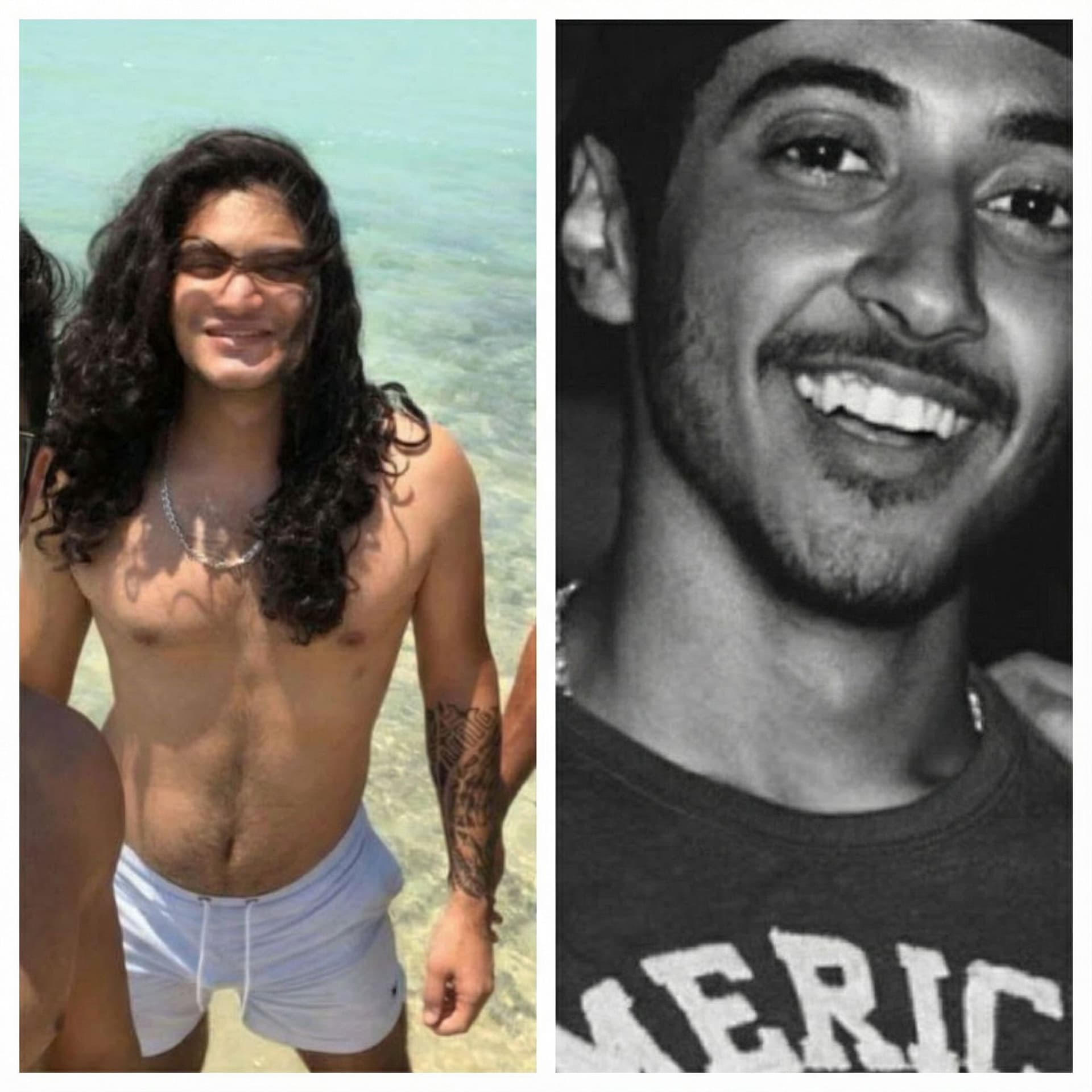AI generated: Merge two photos as in one picture side by side 
