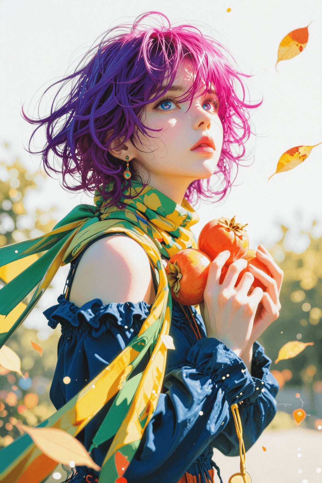 AI generated: Shot Angle & Composition: A low-angle close-up portrait with a vertical orientation. 
Subject Appear...