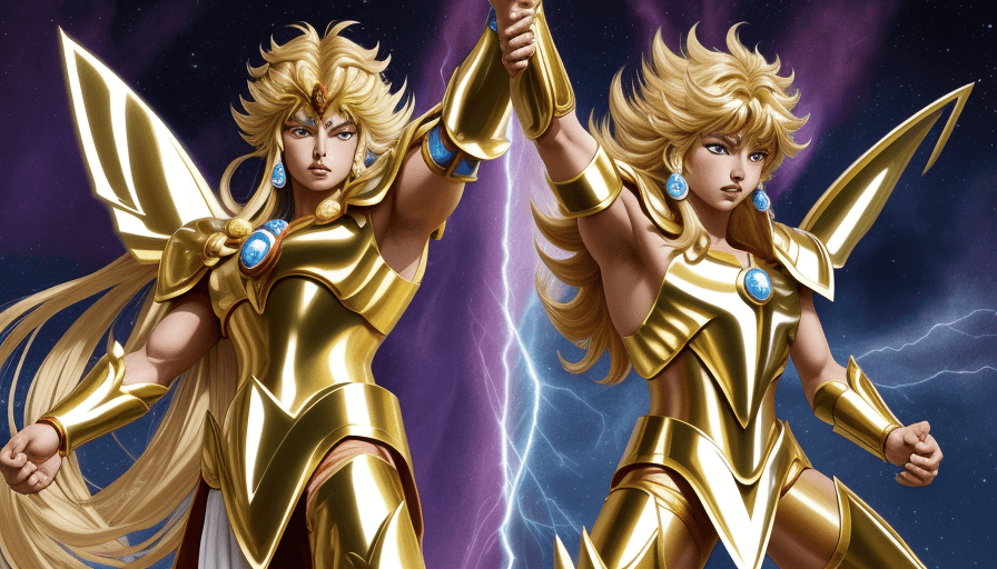 AI generated: Saint Seiya