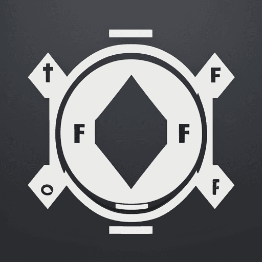 AI generated: Generate a clean and elegant 2D logo that integrates the letters F, P, P, H, and D into a scale, sym...