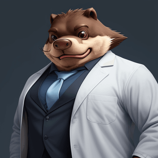 AI generated: Character Description:

Type of Character: An anthropomorphic beaver designed to look like a profess...