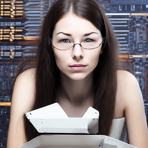 AI generated: woman,programers,computers
