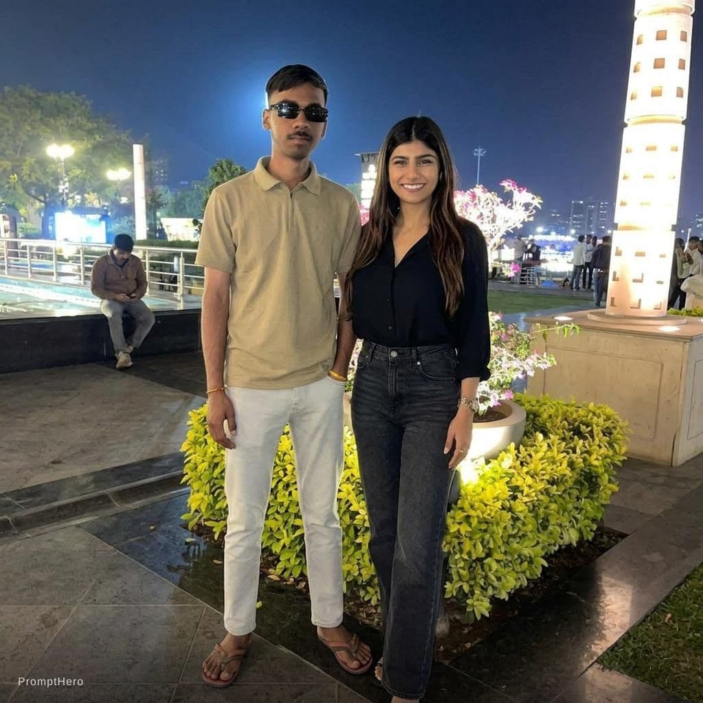 AI generated: With mia khalifa, full body visible 
