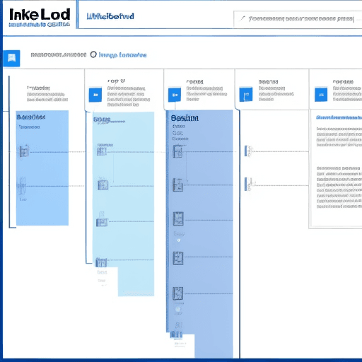 AI generated:  A blueprint of a LinkedIn campaign being constructed in reverse.