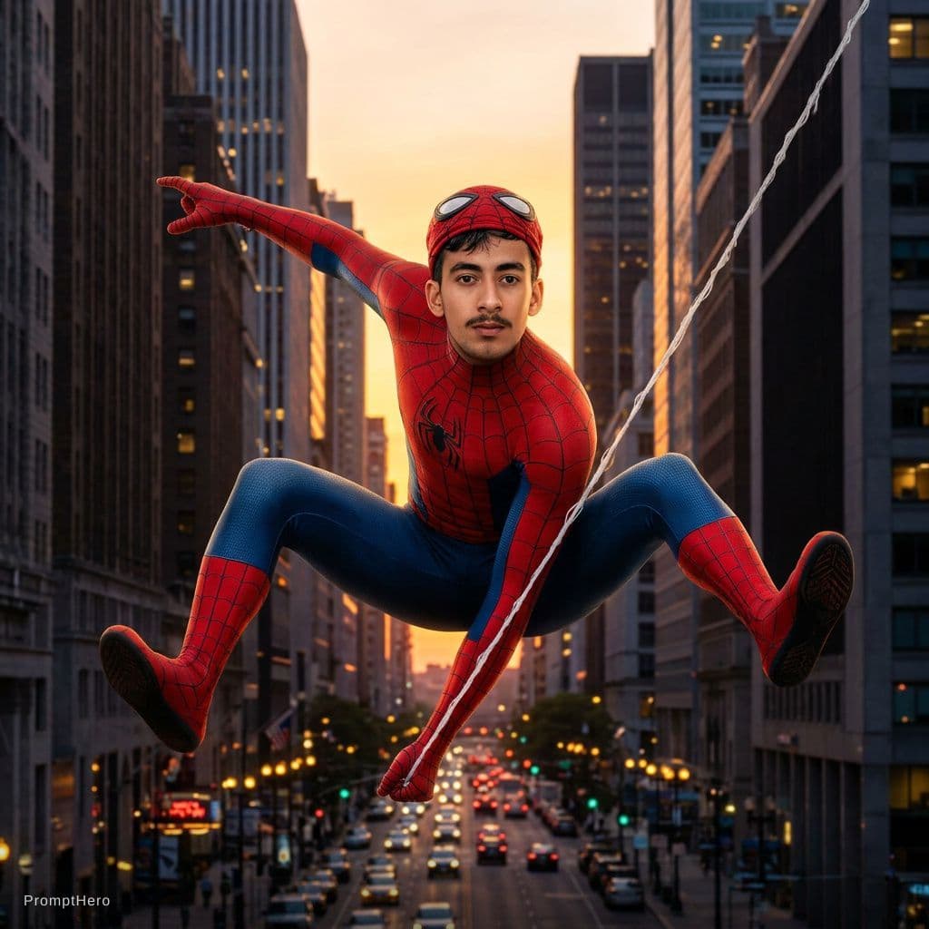 Hero prompt: Make spiderman 
