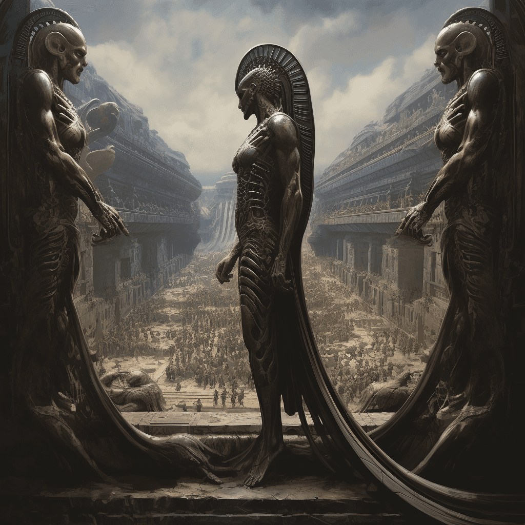 AI generated: 3000 A. D., 2999 A. D. , style by greg rutkowski 