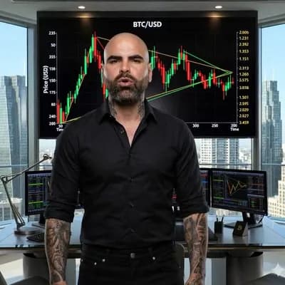 AI generated video: PromptHero Style Prompt:
Ultra-realistic cinematic finance influencer video, using the two uploaded ...