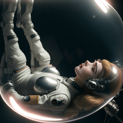 AI generated: Photo of a ultra realistic, dramatic light, full length, young woman laying on their side in a 1950s...
