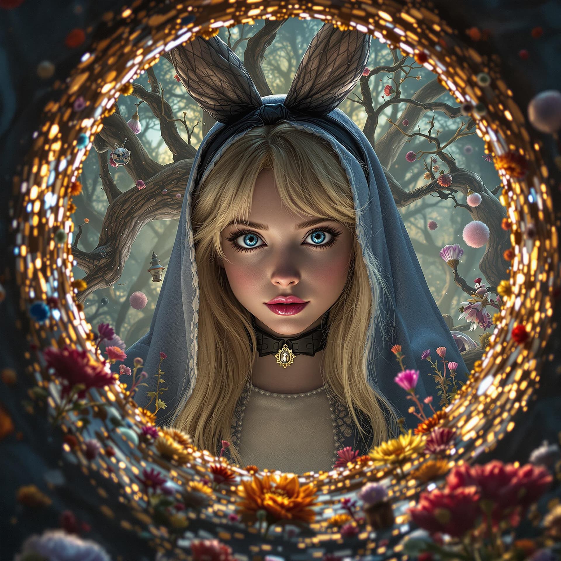 AI generated: in high definition, surreal, psychedelic, high detail, octane render, 8k. Reality is merely an illus...