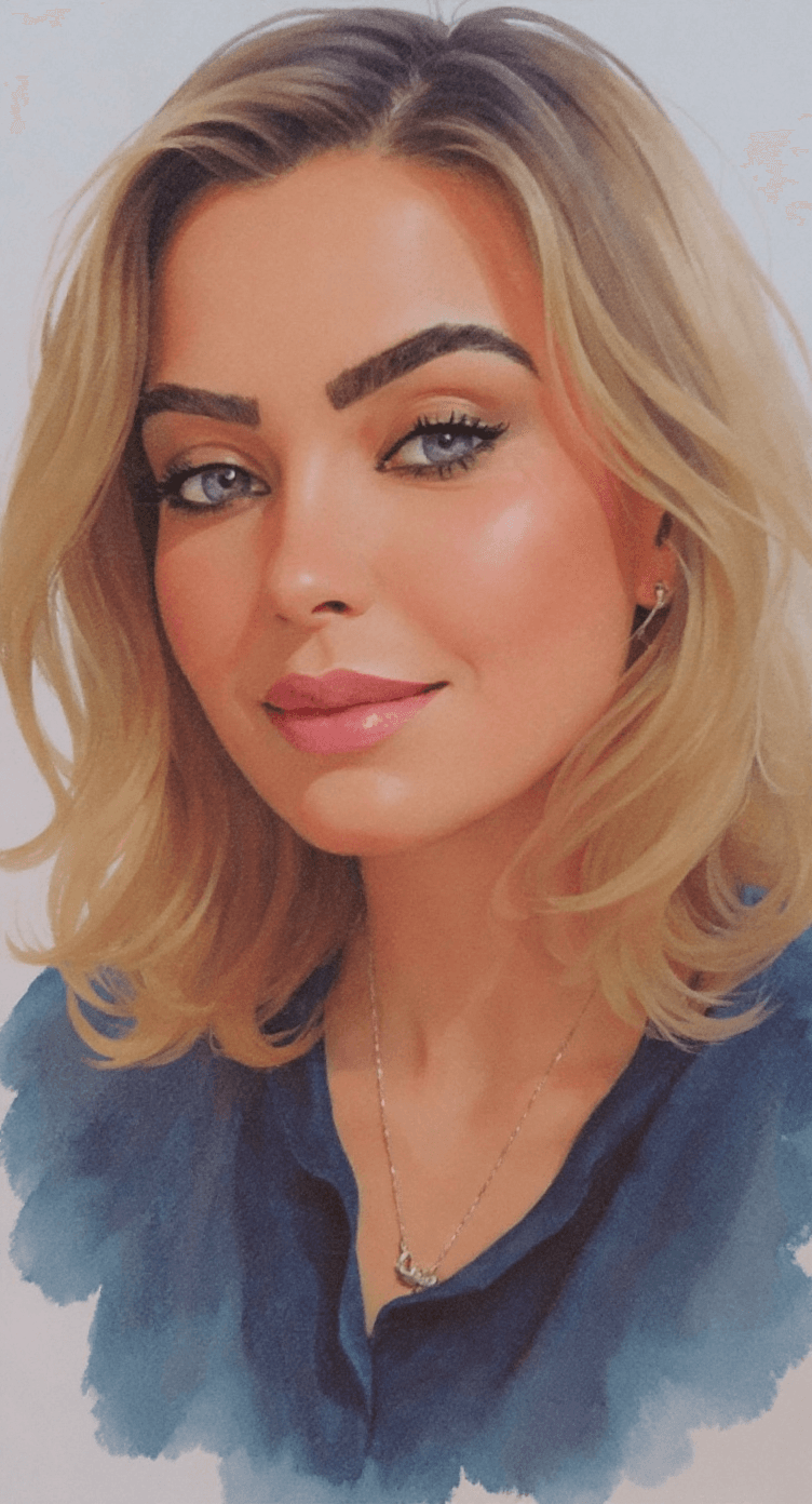AI generated: watercolor illustrations of a woman, high-contrast realism --chaos 75 --ar 1:2 --sref 3188682096 --p...