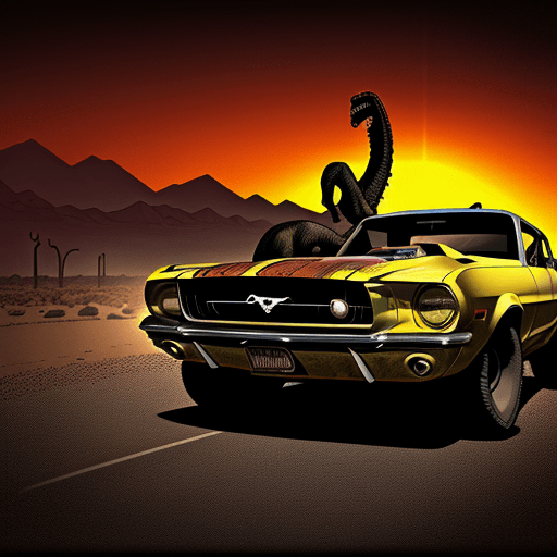 AI generated: A retro Horror Comic style poster, of a post apocalyptic universe, in a prehistoric theme setting, i...