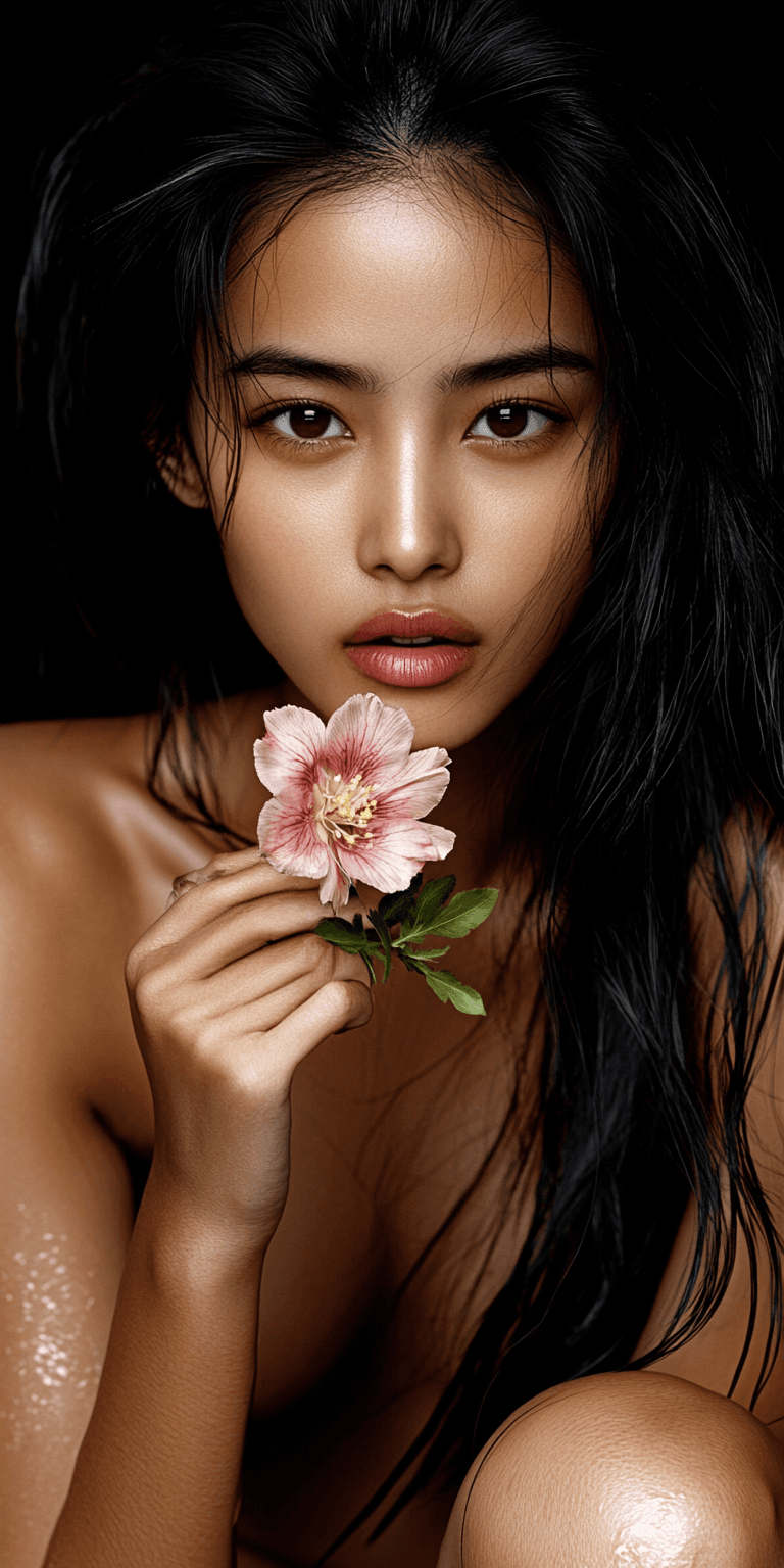 AI generated: an anime girl with flowers, in the style of unreal engine 5 --chaos 50 --ar 1:2 --profile yruxpc2 --...