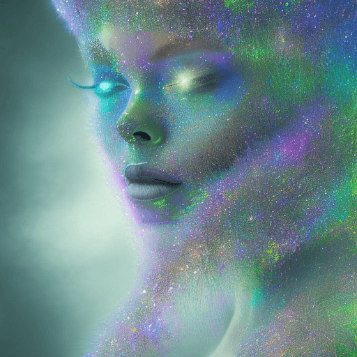 AI generated: Iridescent dreams, highly detailed photography