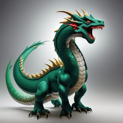 AI generated: a super big Asia dragon