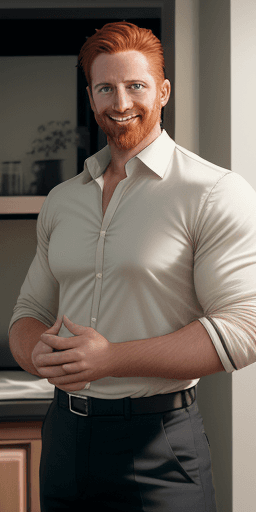 AI generated: High resolution photography, ultra realistic, eye level, front view, indirect lighting, full body, m...