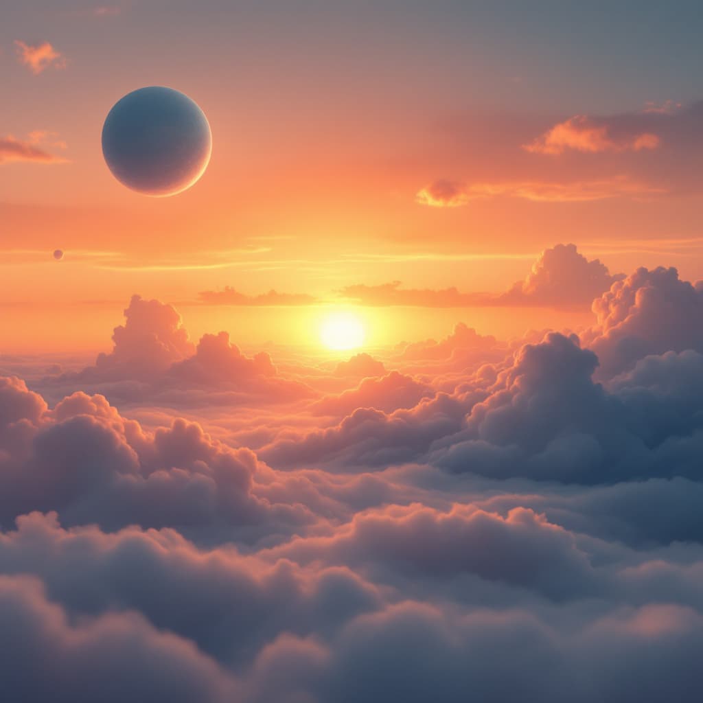 AI generated: A calm background with warm colors that can be used in the background, and it says on it, “From behi...