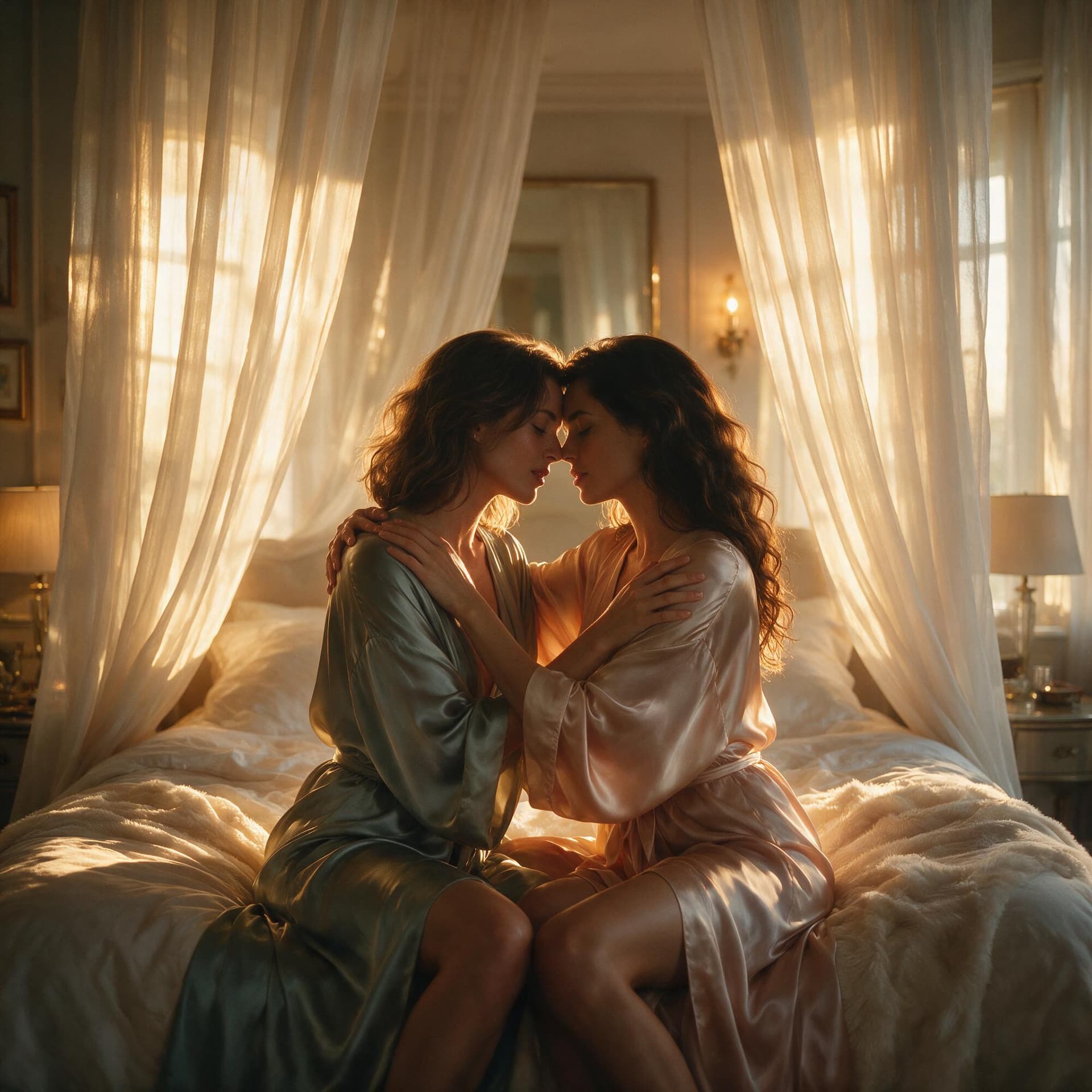 AI generated: The image was blocked by content moderation — scenes with explicit intimate or erotic contact betwee...