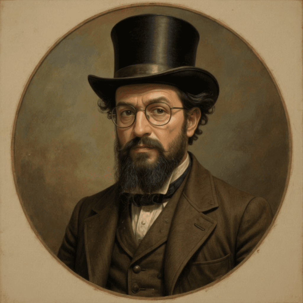 AI generated: Steampunk Portrait of Phileas Fogg