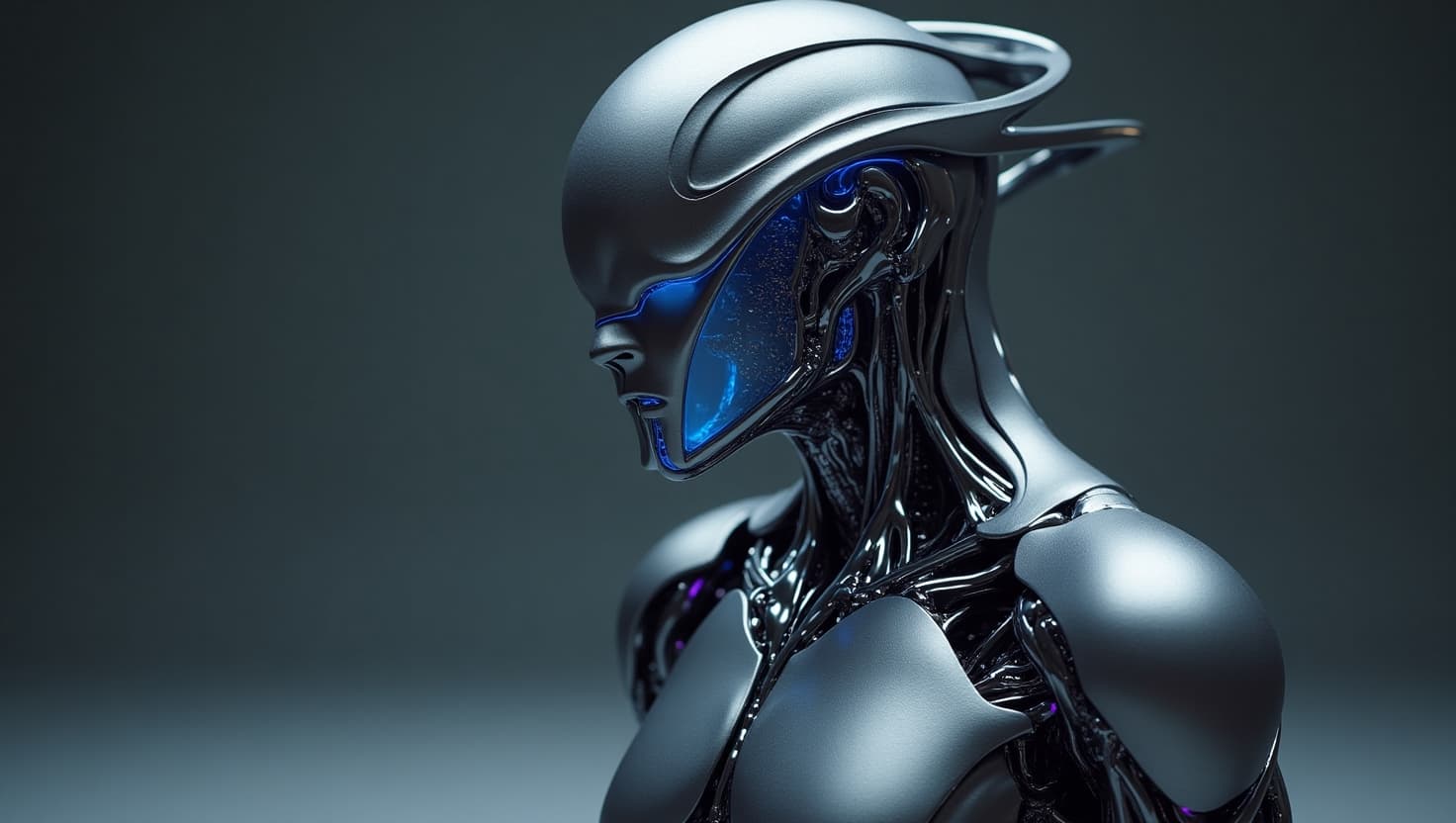 AI generated: A sleek and agile futuristic soldier 