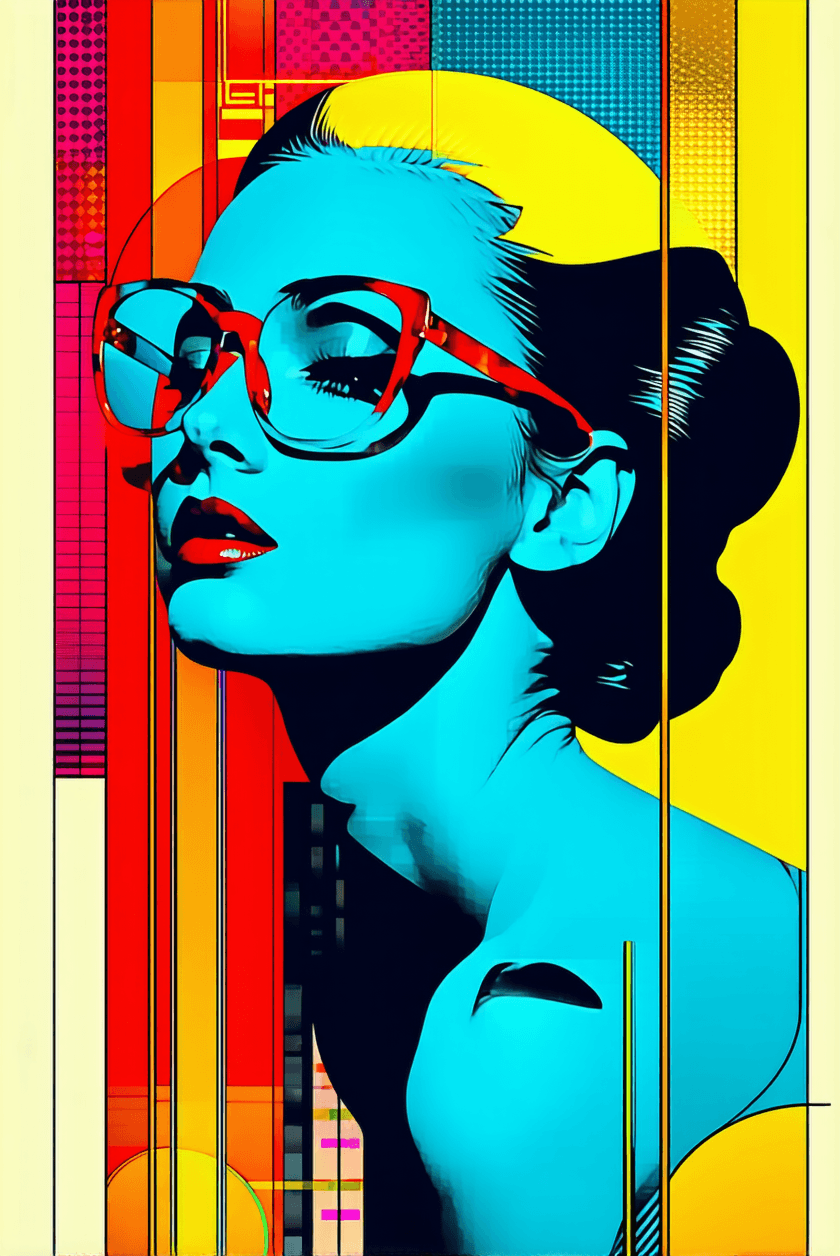 AI generated: illustration reflecting new pop art mixed with art deco art, realism style illustration stylize 750