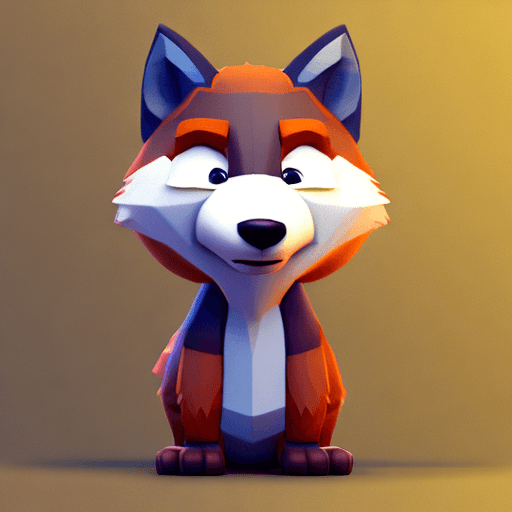 AI generated: Fox model, part human:1.1, full body, blender 3d, artstation and behance, Disney Pixar, Mobile game ...