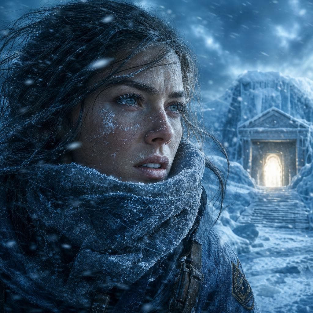 AI generated: Frozen Resolve — A Heroine Against the Ice
A beautiful explorer heroine captured in a close‑up as ic...
