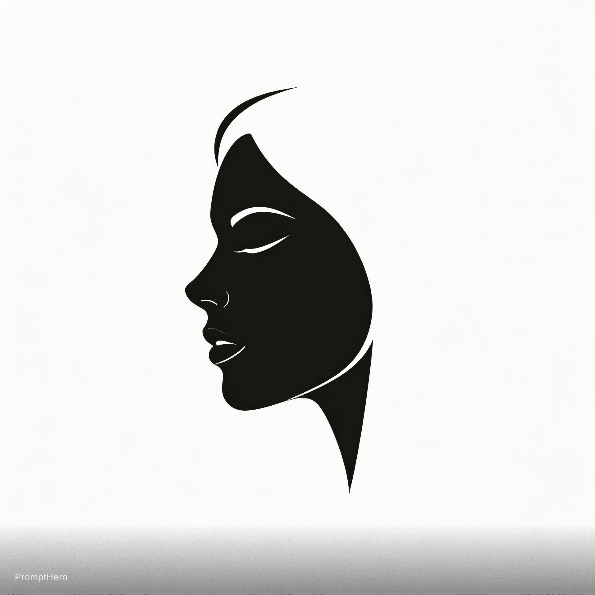 AI generated: Black beauty logo