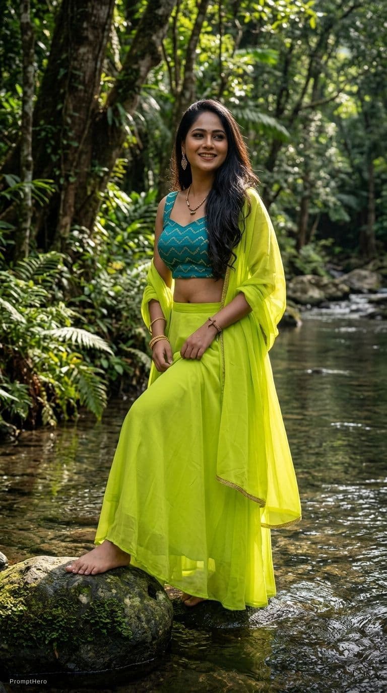AI generated: <IMAGE_COMPOSITION>
	<COSPLAY_THEMES_MODEL>A young Indonesian widow, curvy with 34G melon-sized brea...