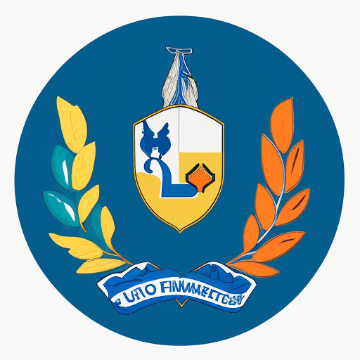 AI generated: puedes generarme un logo de la universidad que con lleva una agila al fondo , flecha encimas con col...