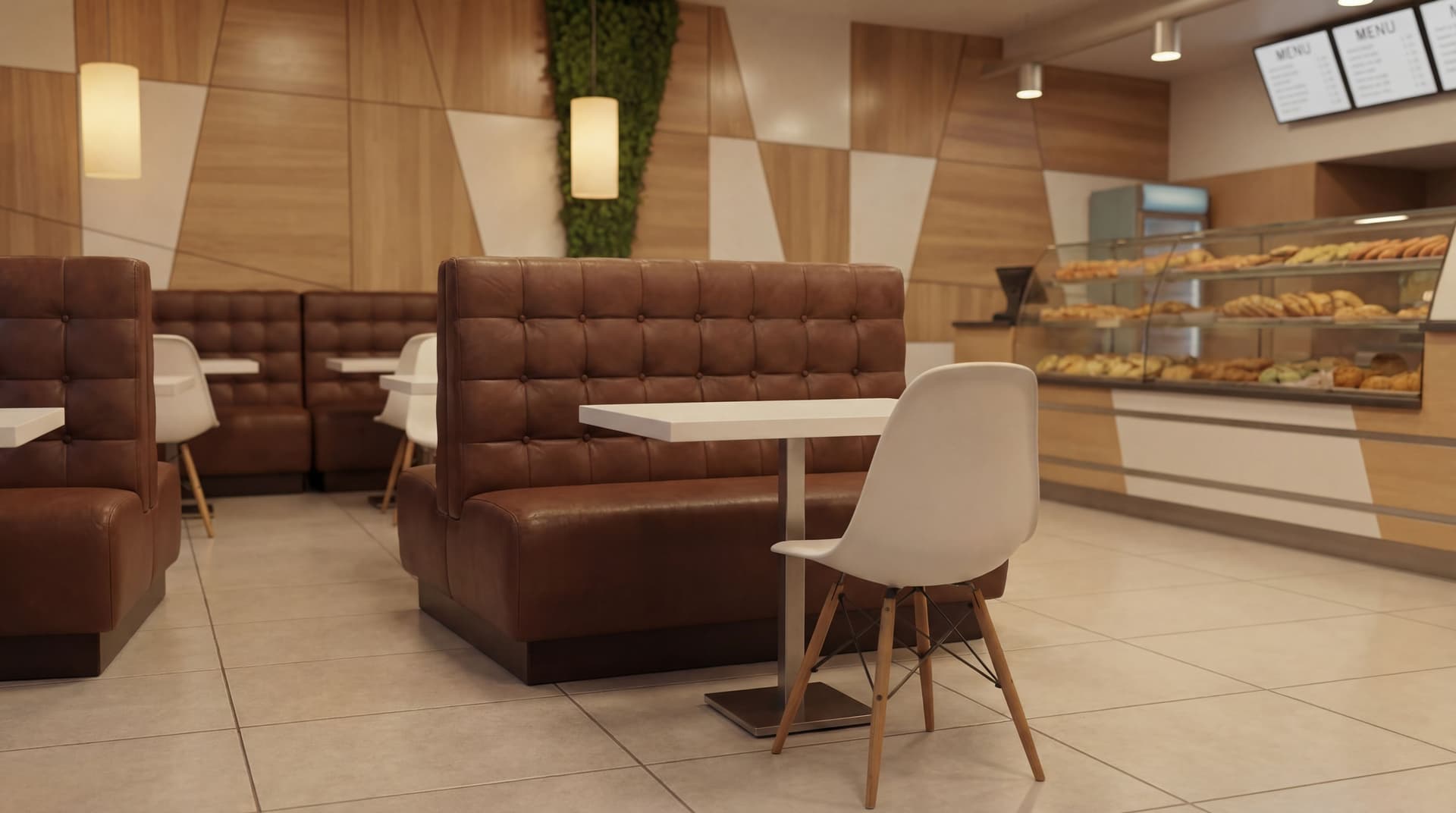 AI generated: add on first reference image the other details shown in reference 2 the floor the small chair phasin...