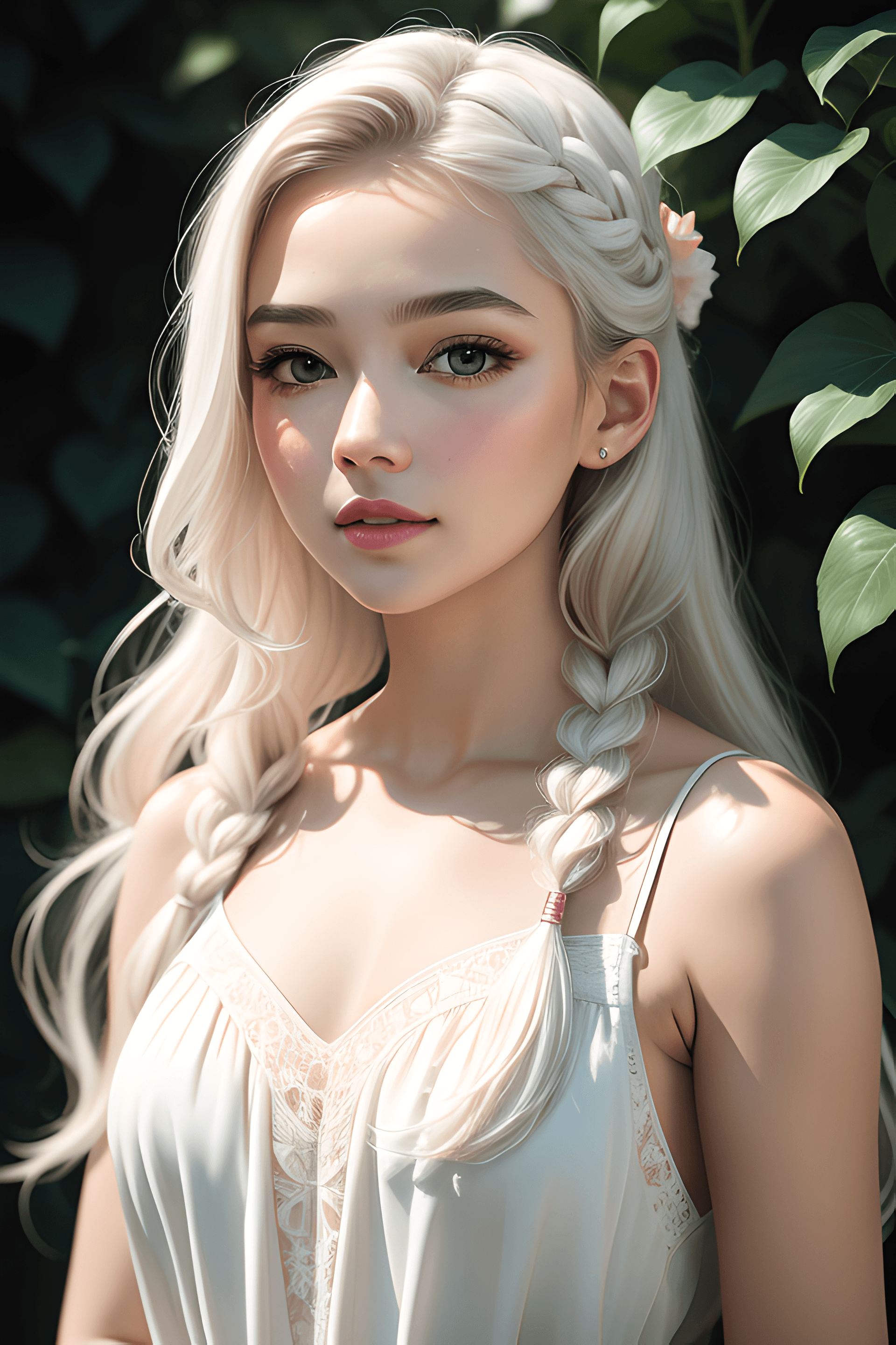 AI generated: watercolor painting, (portrait:1. 5) , masterpiece, best quality, extremely detailed, 1girl, beautif...