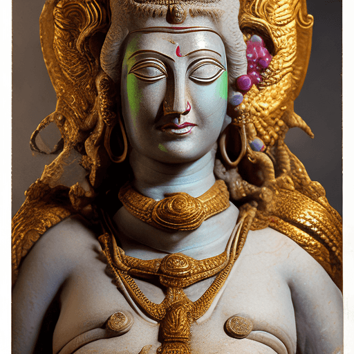 AI generated: High resolution photography of a female deity named Shirne, the Bringer of Wine