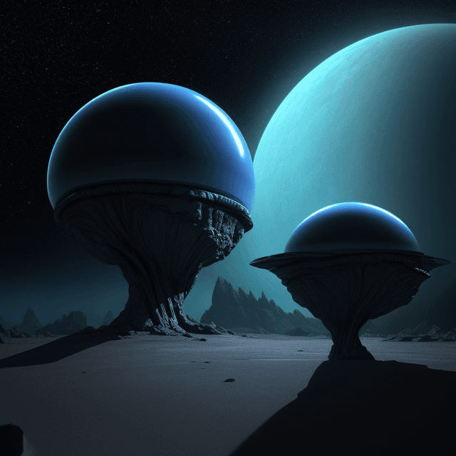 AI generated: Alien planet, Alien life