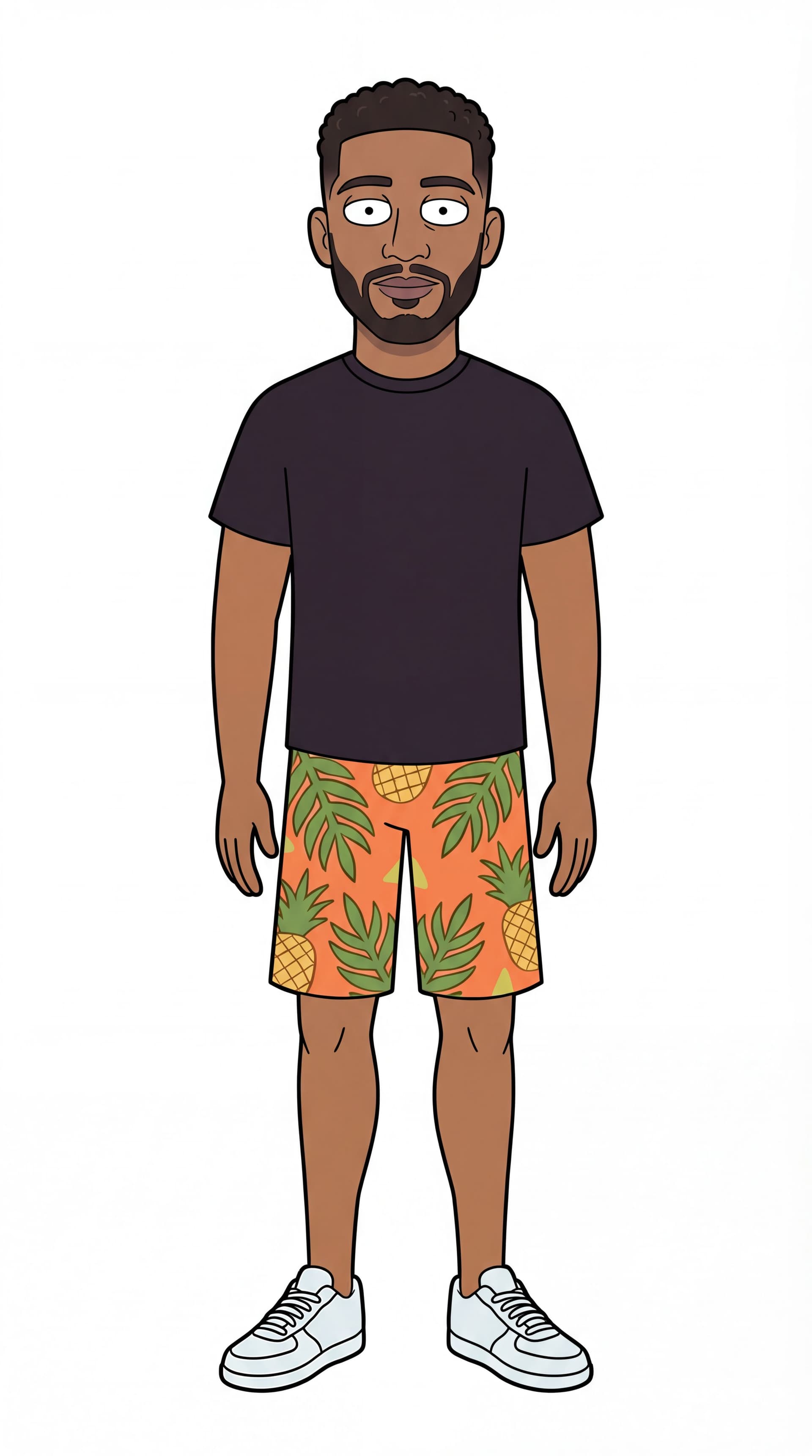 AI generated: Full frontal view" or "Straight-on shot. Symmetrical. Put white background.