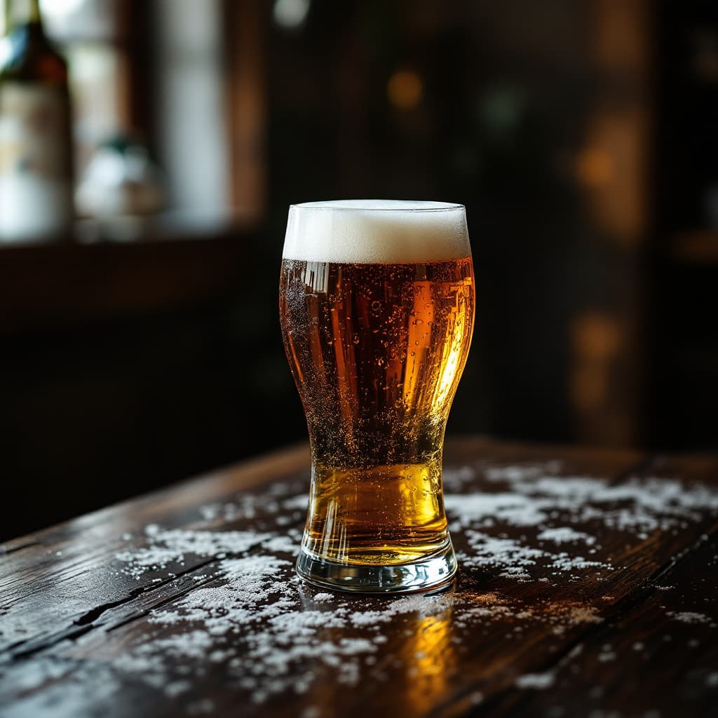 AI generated: troca o drink por uma garrafa de cerveja 