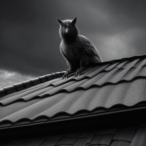 AI generated: a close up of a roof from a black car, in the style of joel robison, david yarrow, pointillist optic...