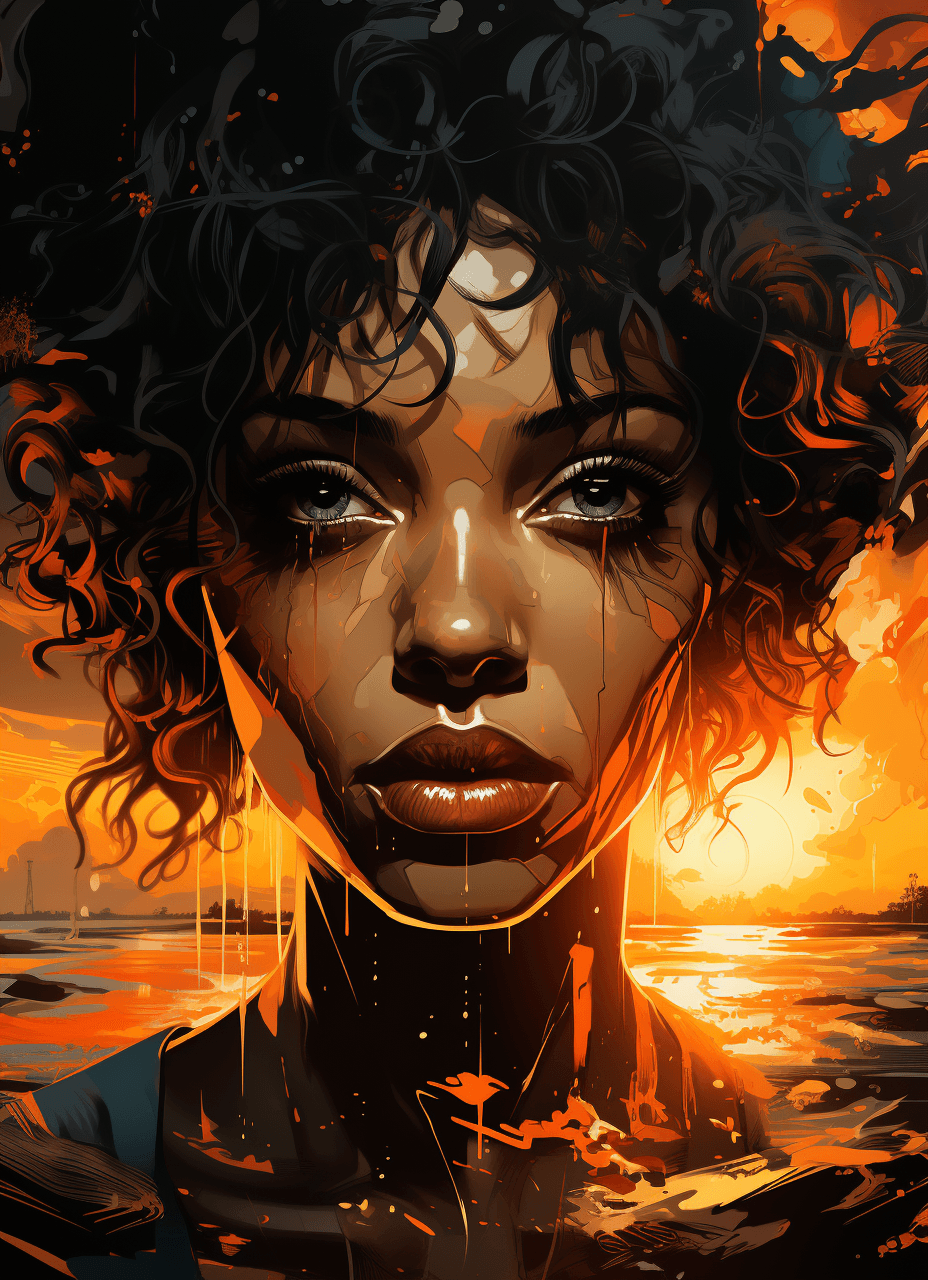 AI generated: the bbc documentary, in the style of cyril rolando, pop colorism, melting pots, brown and black, pou...