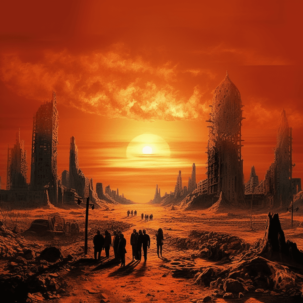 AI generated: Global Warming 2100 A.D.