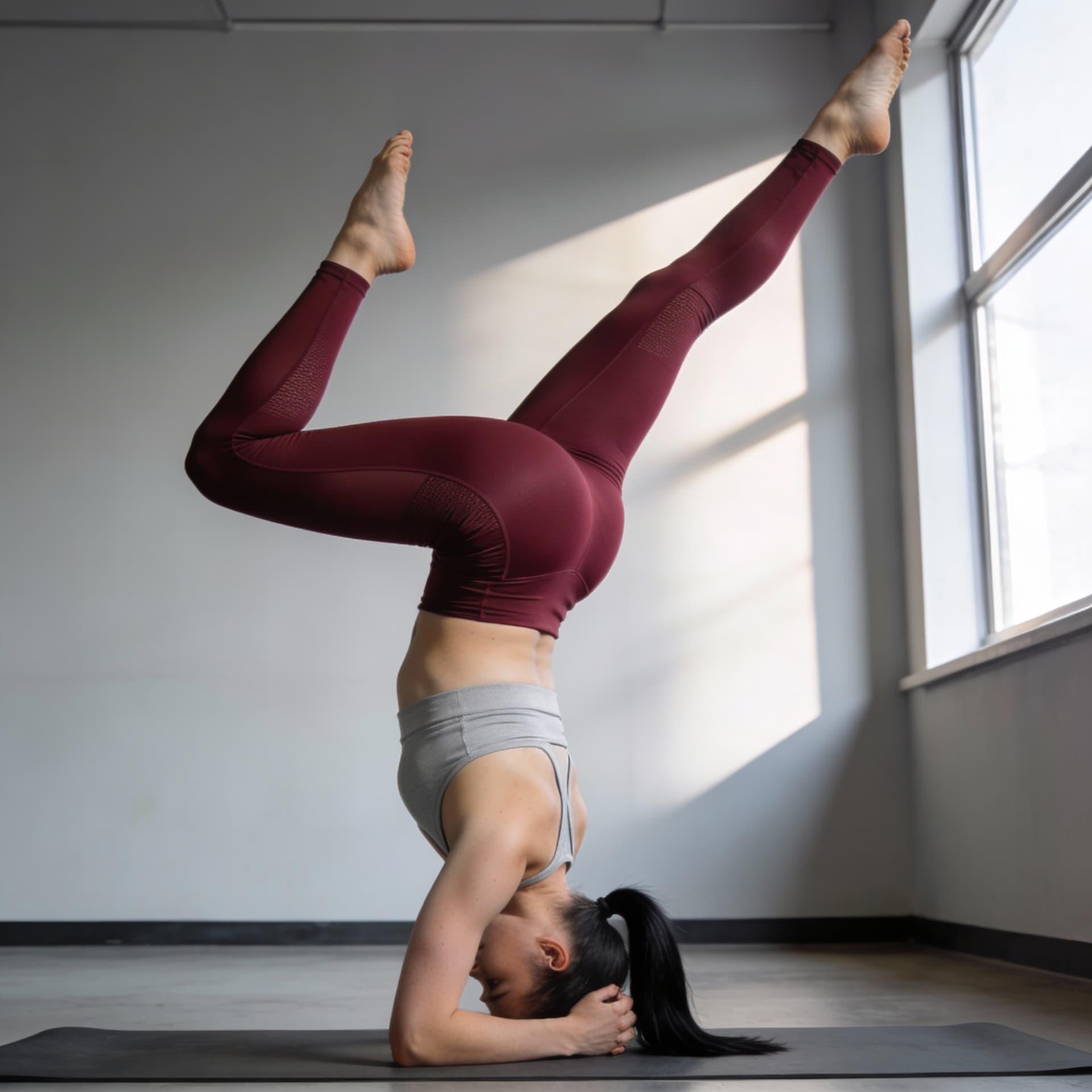 AI generated: Ultra-realistic cinematic photo of a young athletic European woman in her early twenties with fair, ...