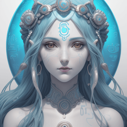 AI generated: Goddess close-up portrait riThe sketch of "50K NIS" consists of the number "50" followed by the lett...